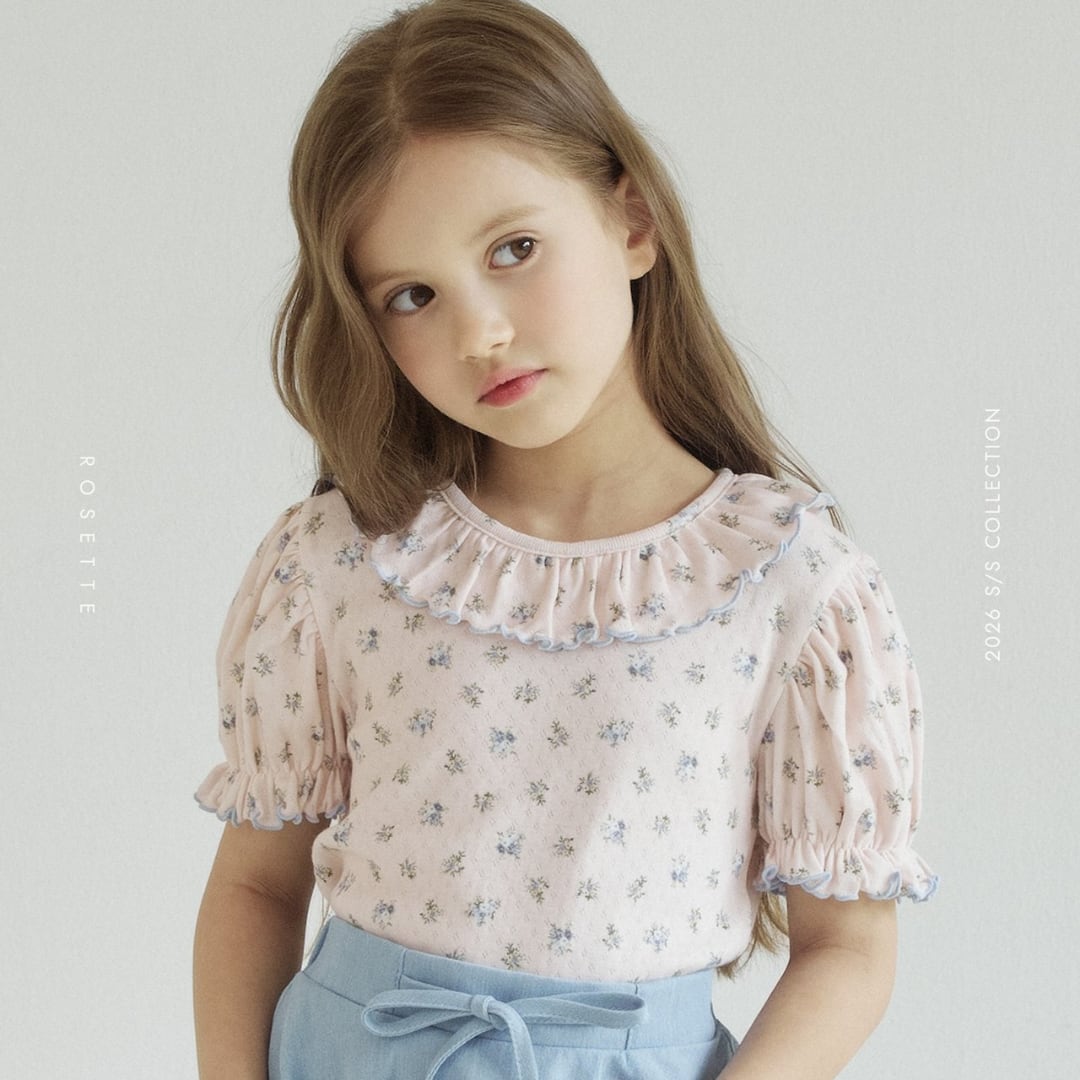 【予約】Coco Shirring T / rosette