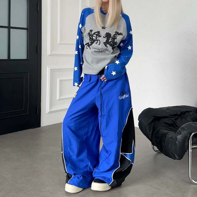 カウボーイグラフィックスターラグランワッフルTシャツ 2col R02544