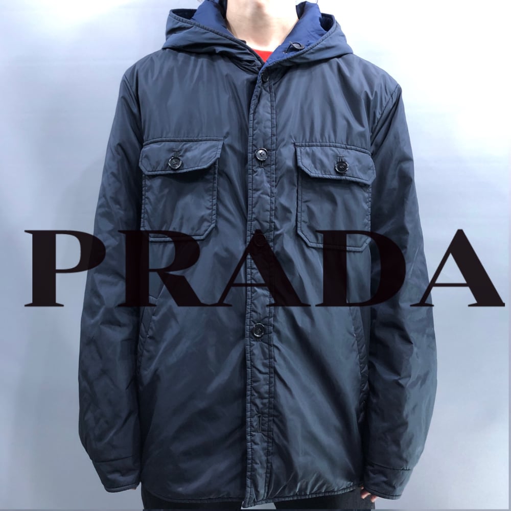 激安大特価！】【激安大特価！】2018fw Prada Nylon Plate Jacket 52