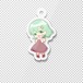 女の子（指ハート）アクリルキーホルダー