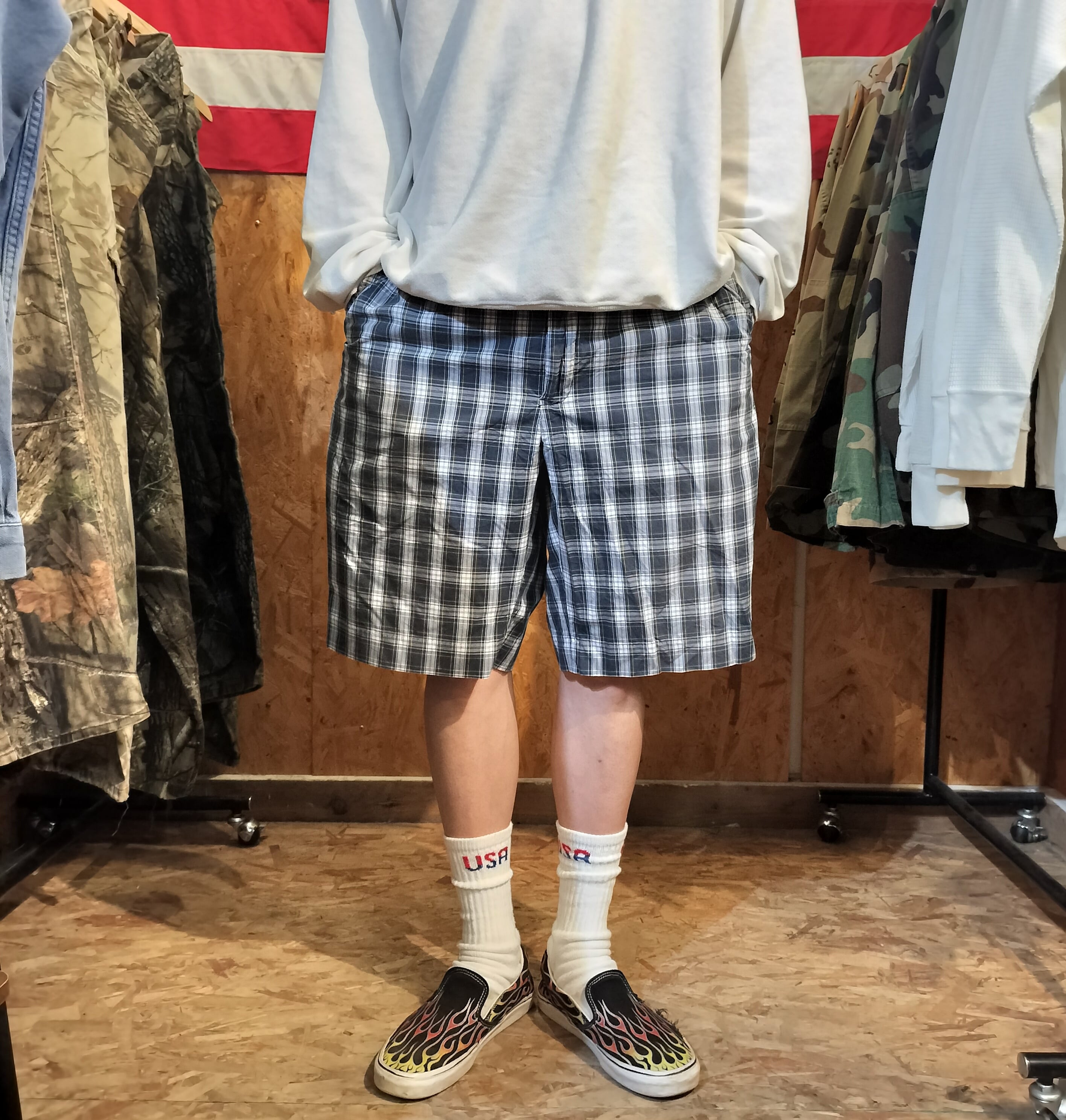 Used ショートパンツ◆W36 Polo by Ralph Lauren チェックショーツ◆USA古着 ヴィンテージ