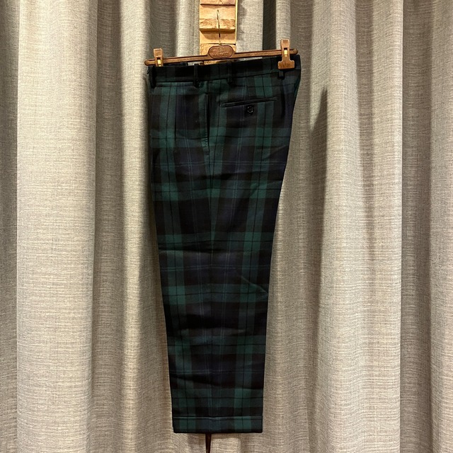 BERNARD ZINS "BAC J" BLACKWATCH SLACKS《42》