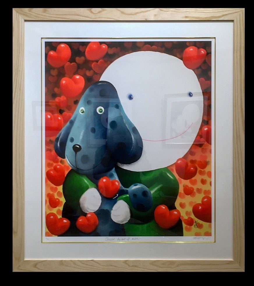 つるバラ　マツモト作　絵画 Labyrinth展の追加納品ミニ原画 「Drawing017 aardvark