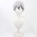 コスプレ耐熱ウィッグ シルバーホワイト ブラック 2トーン ショート ウィッグ ★ツイステ/スカリー 等 ★受注品★
