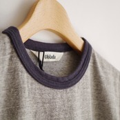 Oblada RINGER TEE GRAY×BLACK