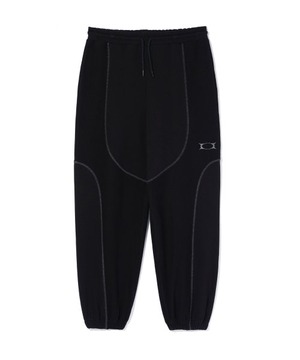[CRITIC] INCISION PIGMENT JOGGER SWEATPANTS BLACK