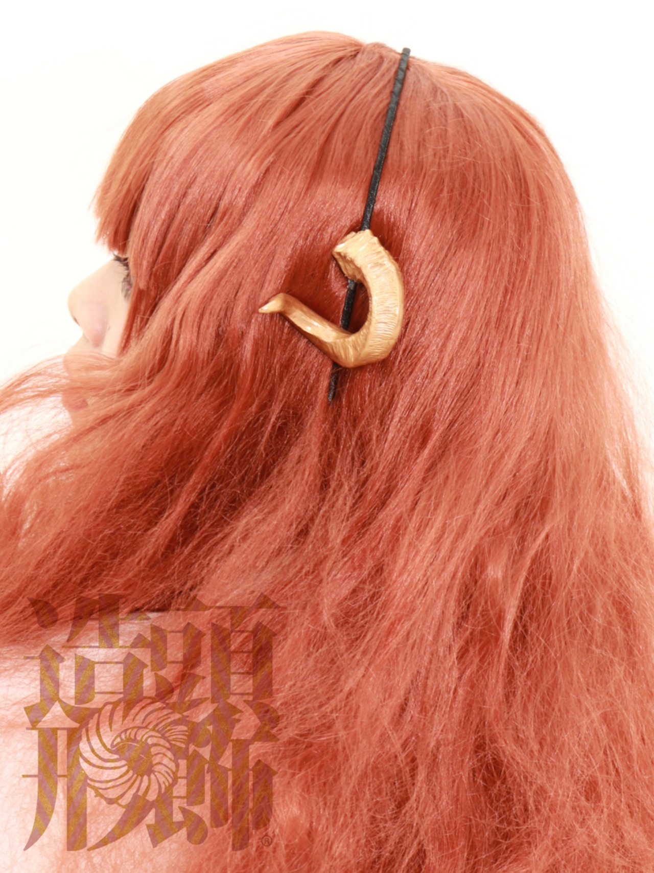 頭飾造形 羊 ツノ カチューシャ ゴールド NY-1003 メリノタイプ 角