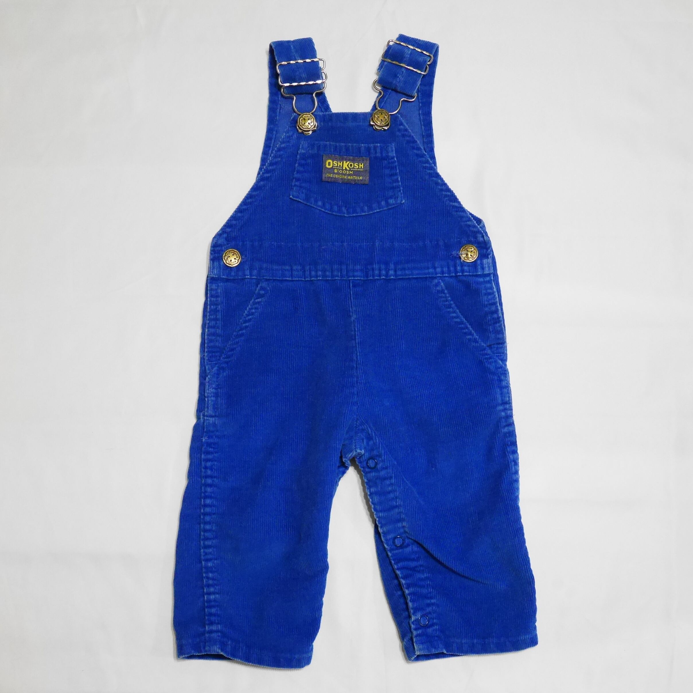 80s “Oshkosh” blue corduroy overalls | CLEAM