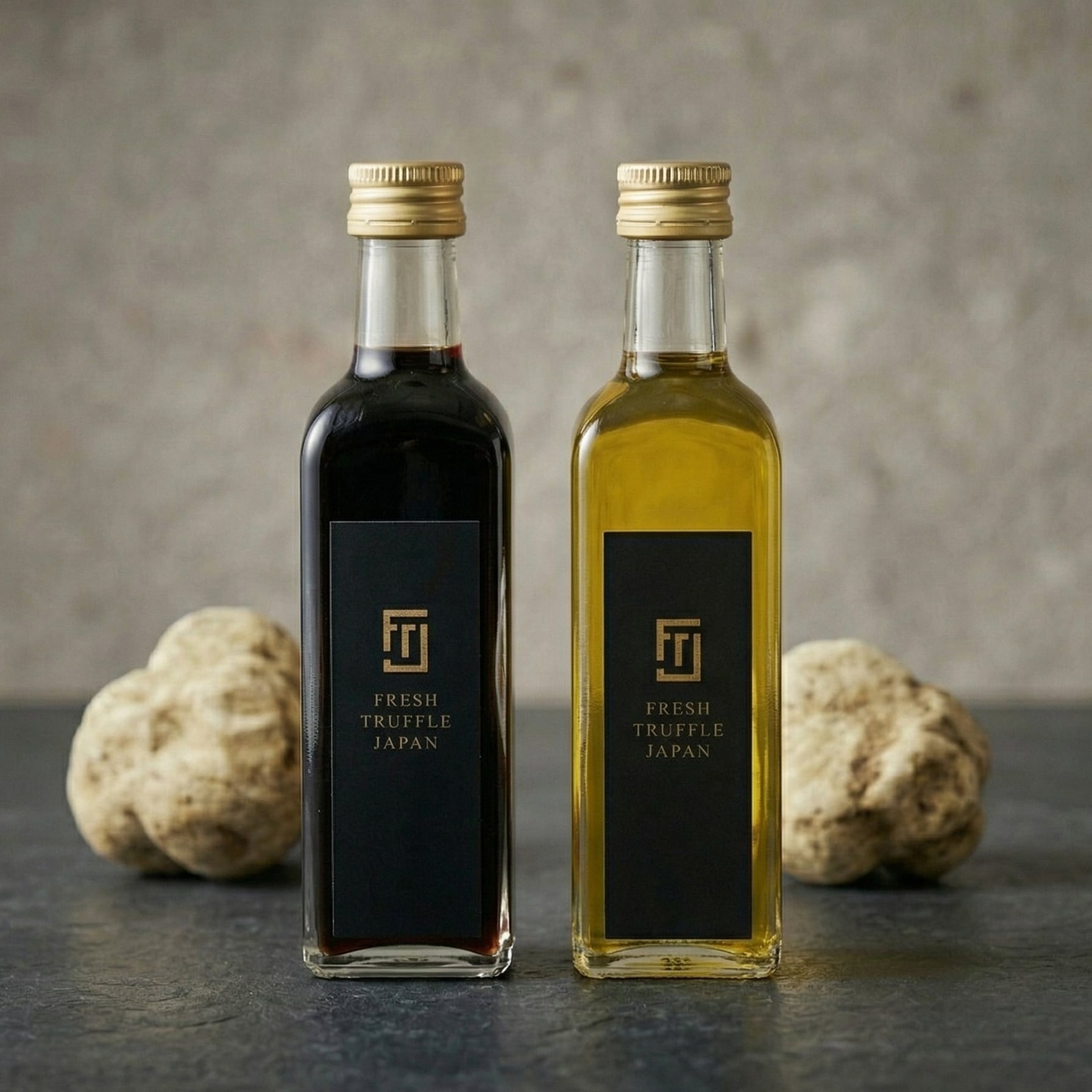 白トリュフ醤油と白トリュフオイルのセット【化粧箱入り】 | FRESH