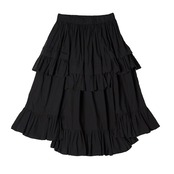 【2color】春のリズムを纏う♡ピュアコットン ティアードフリルスカート 《i0599》