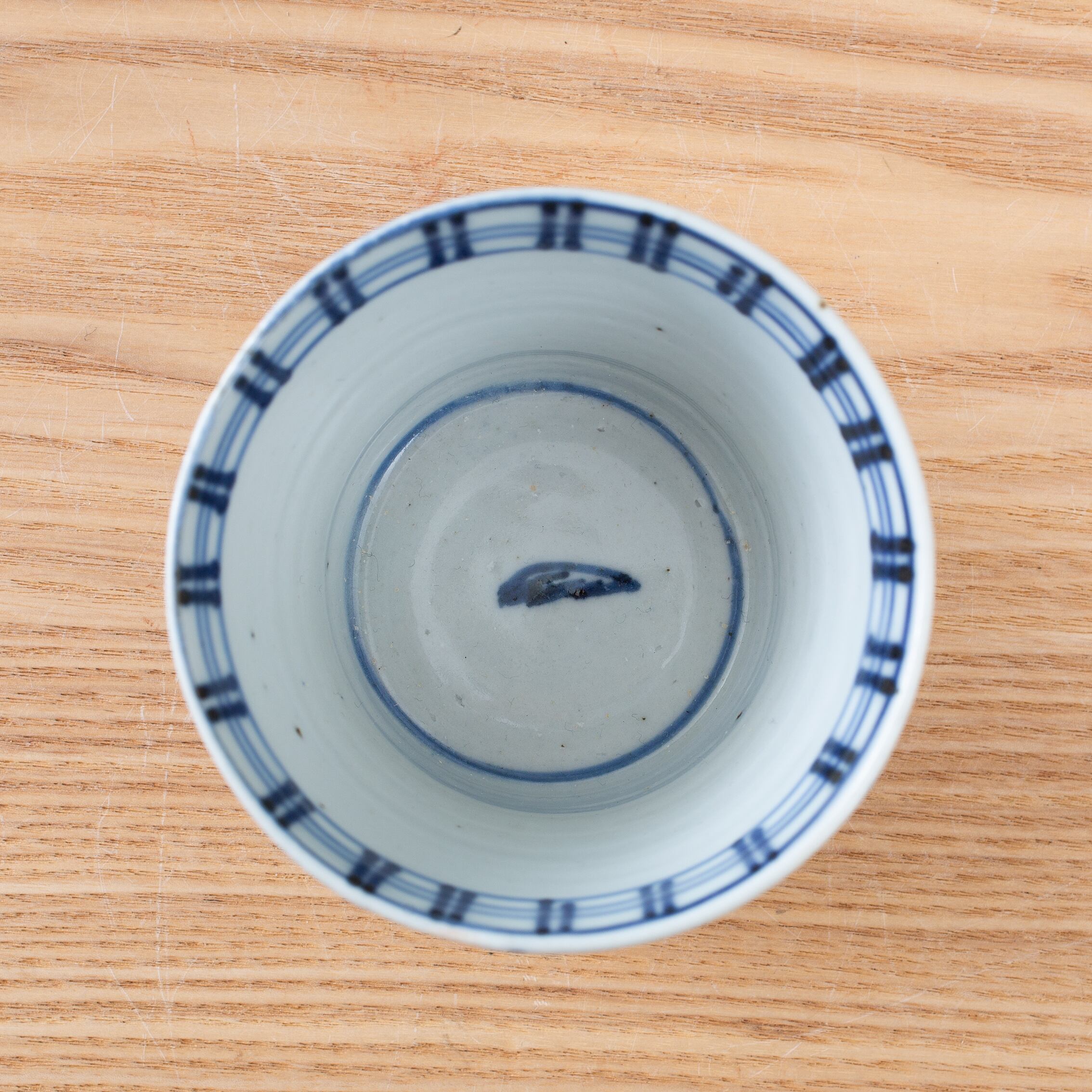江戸中期 伊万里染付蕎麦チョコ 無傷 江戸中期 伊万里染付蕎麦猪口