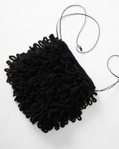 Thick Velvet Loop Monster Mini Bag Hand Knit