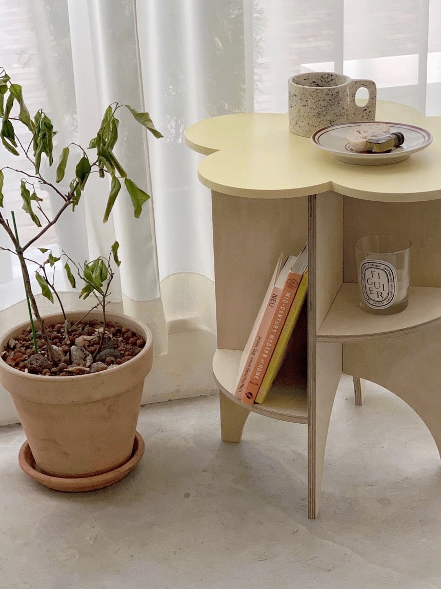 daisy side table / デイジー サイドテーブル レトロ フラワー 花形