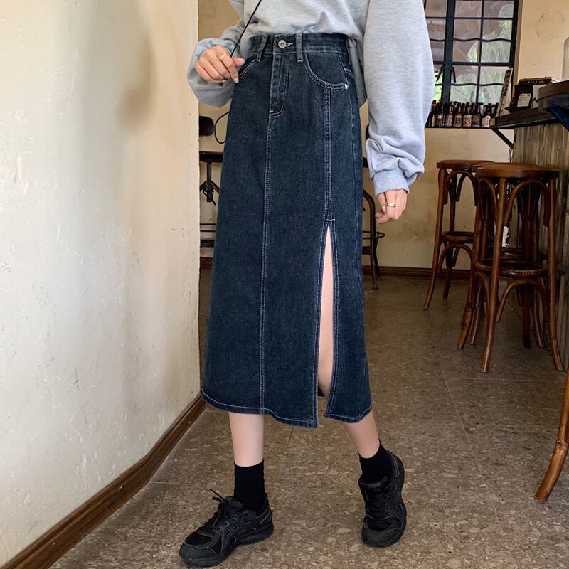 スカート スプリングAライン 春物 試着室43995475073