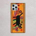 iPhoneケース 黒猫 シンセサイザー 音楽｜シンセ 北欧レトロ CAT071