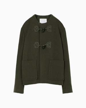 【Mame Kurogouchi】Cording Embroidery Short Duffle Coat