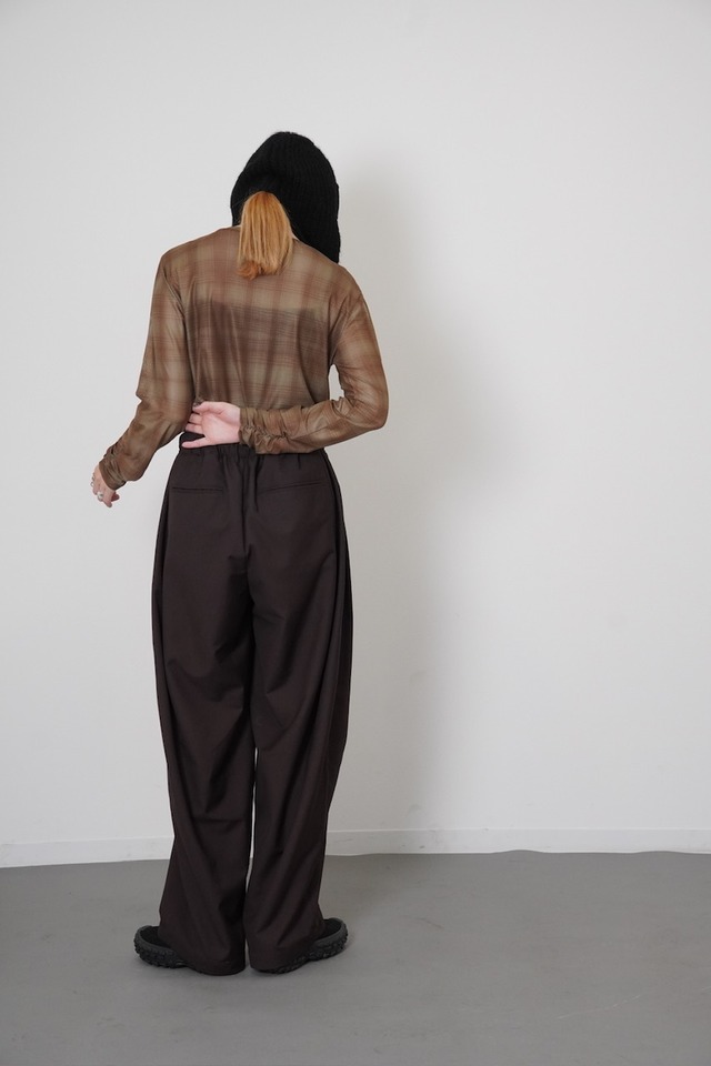 【attrayant】Sheer Arm Gather Tops(5色)