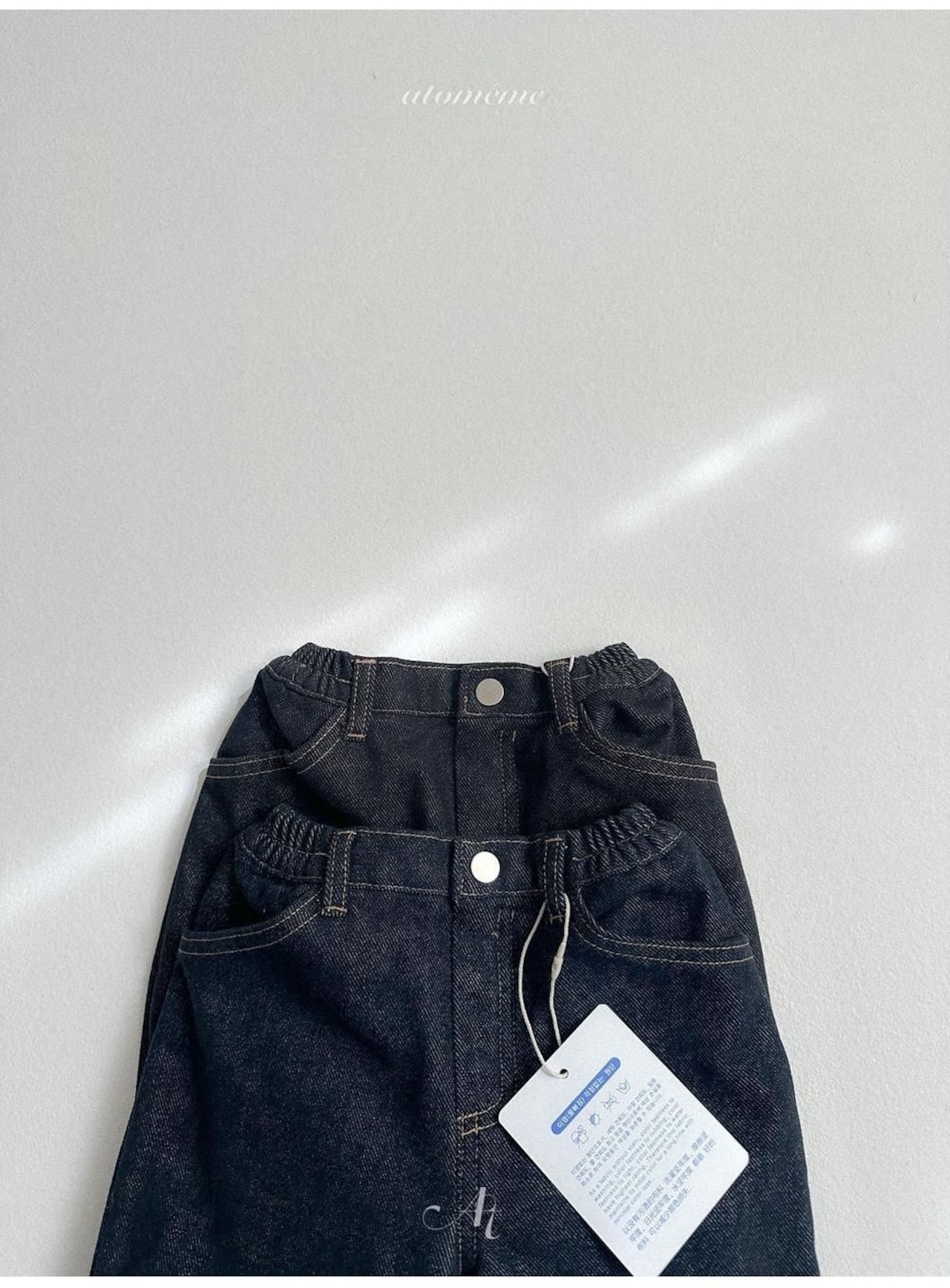 〖取寄〗韓国子供服 / 26winter / atomeme / ノンフェードロールアップデニム / キッズ *S~XL*