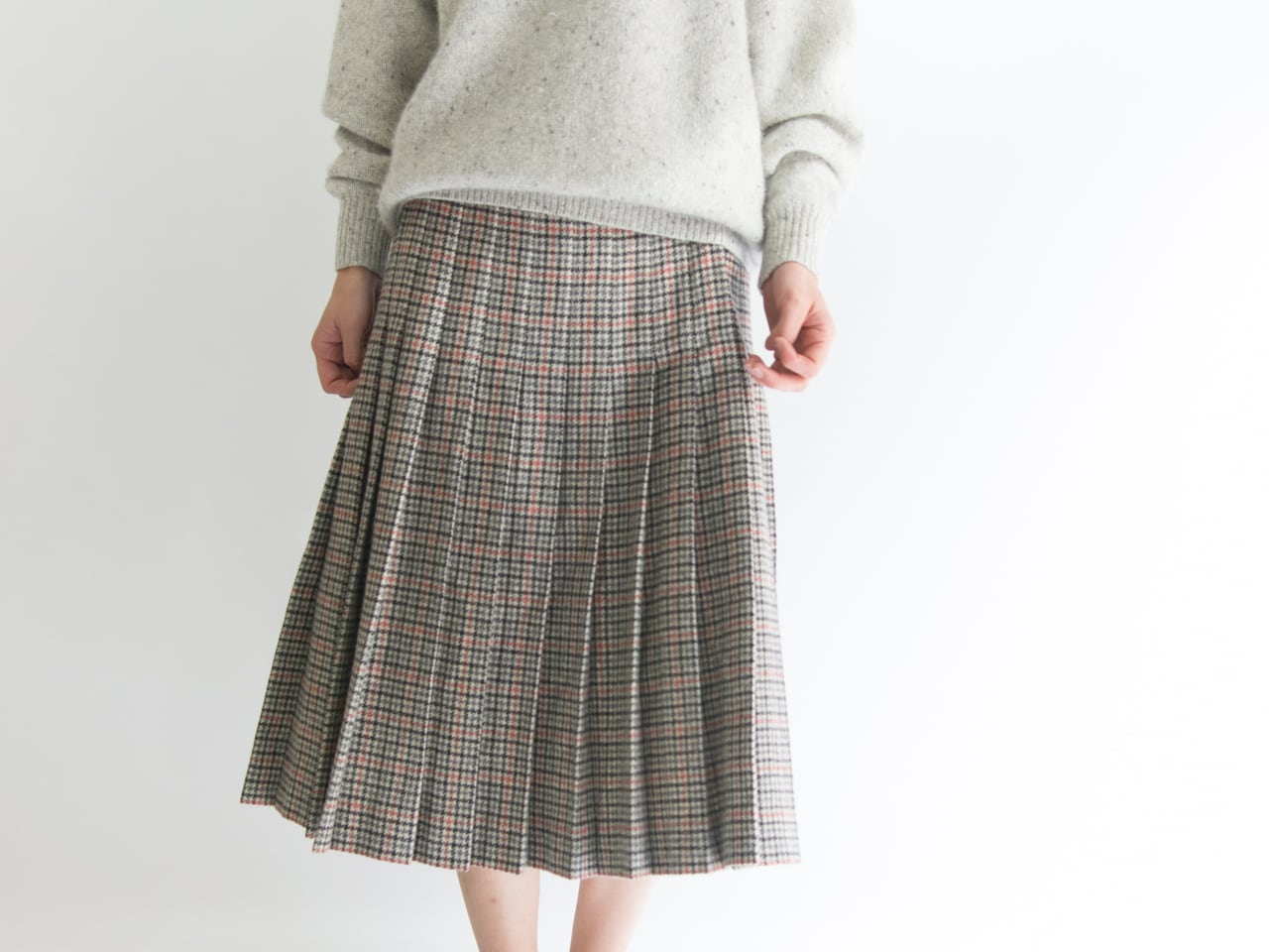 【GIVENCHY】Made in Japan classic pleated skirt（ジバンシー日本製クラシックプリーツスカート）1c