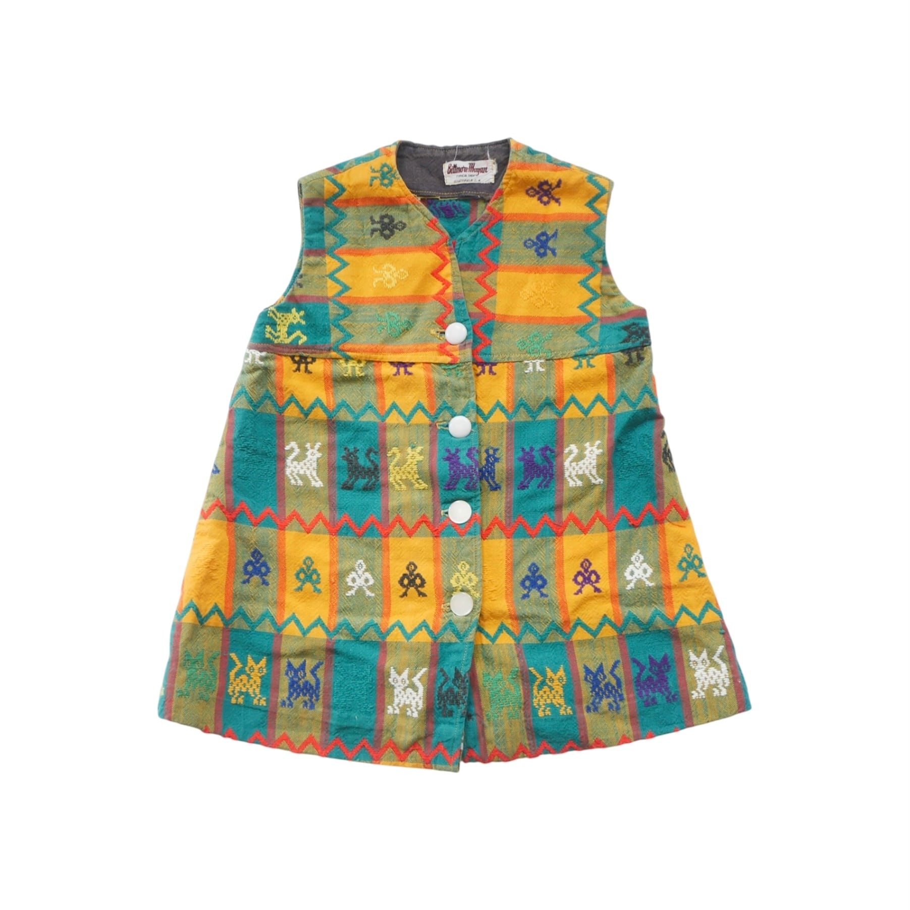 Vintage | Folk art embroidered vest