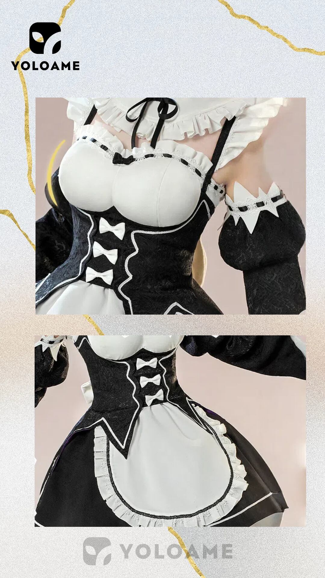 Re：ゼロから始める異世界生活 レム コスプレ衣装【三分妄想 1