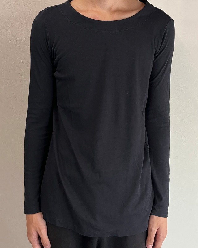 【MM6 Maison Margiela】wide u-neck basic top