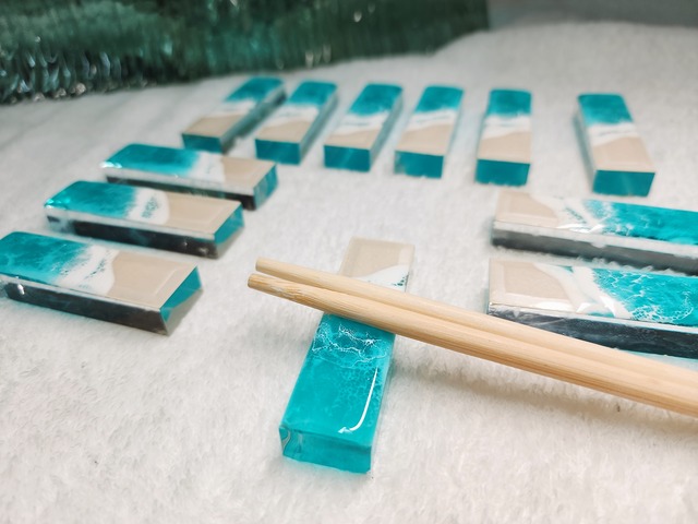 448.オーシャンレジンアート 箸置きorペーパーウェイト