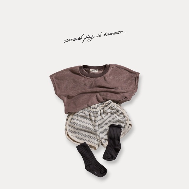 《予約》送料無料【normal play】Chocolate 3/4 Pants