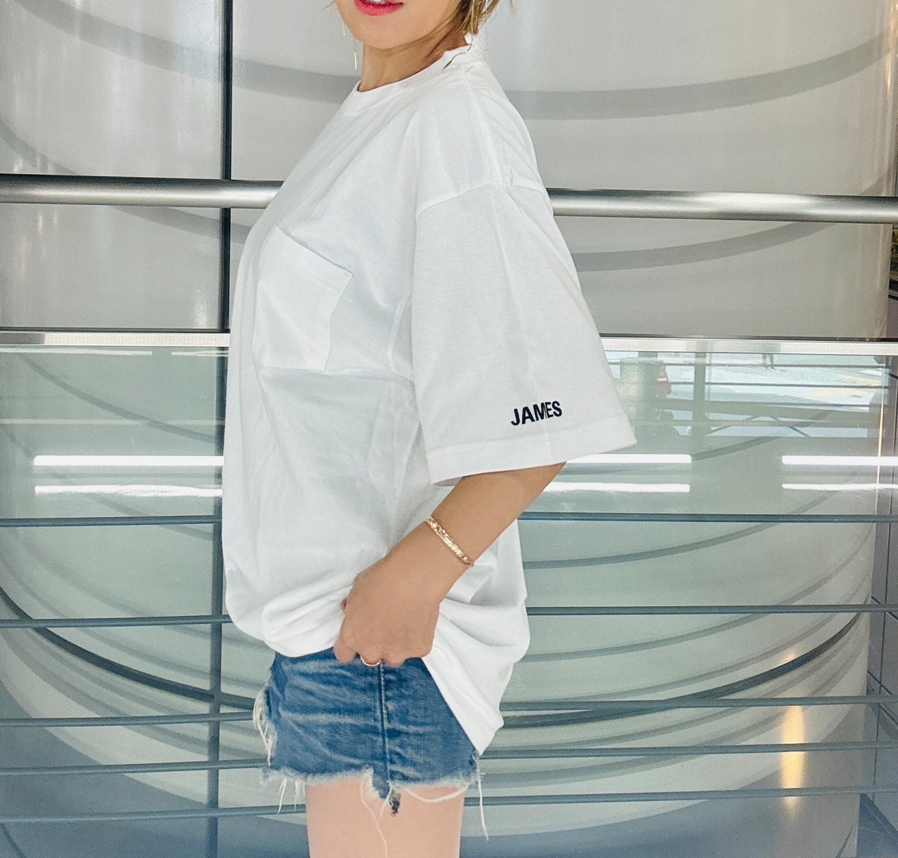 JAMES刺繍Tシャツ