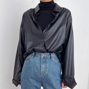 Faux leather shirts RW0256