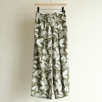 PHEENY【 womens 】rayon botanical print geathered pants