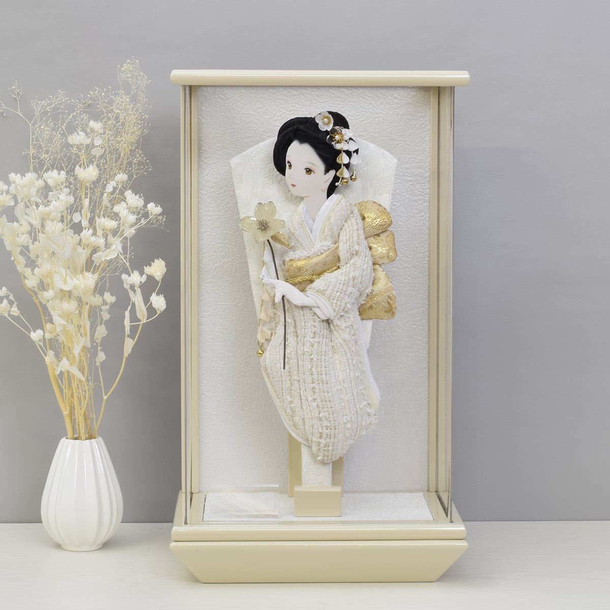 押絵羽子板飾り【華雪】Hanayuki |10号|おしゃれ|モダン|今どき|コンパクト|スタイリッシュ