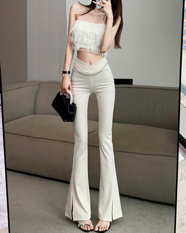 bijou chain pants 2color