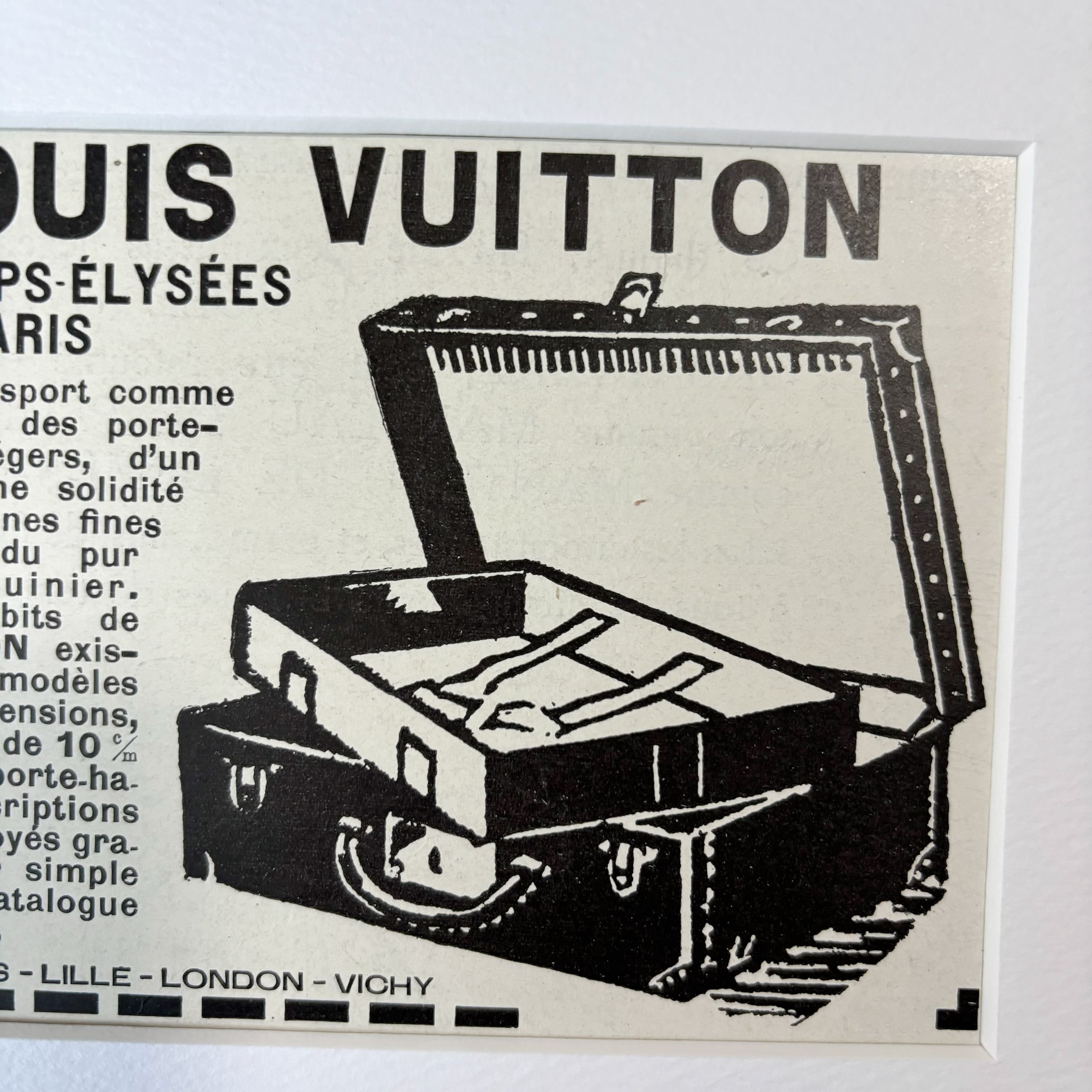 再入荷！1925 広告＞Louis Vuitton ルイヴィトン ポスター