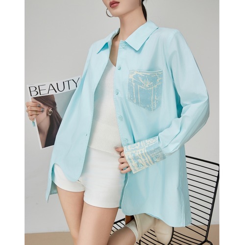 Sky Mist Overshirt  I25115