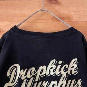 【Dropkick Murphys】USA製 バンド Tシャツ 両面プリント ドロップキック・マーフィーズ ロックt  バンt L US古着