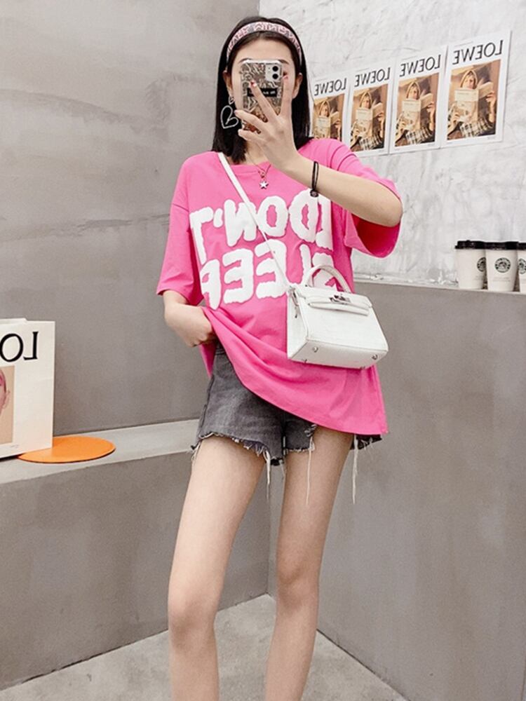 Tシャツ シャツ ルーズトップス ミックスインファッション48149568677