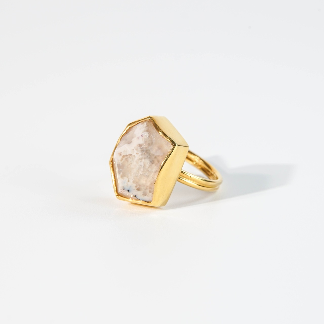 【free size】アゲート リング（No.68)