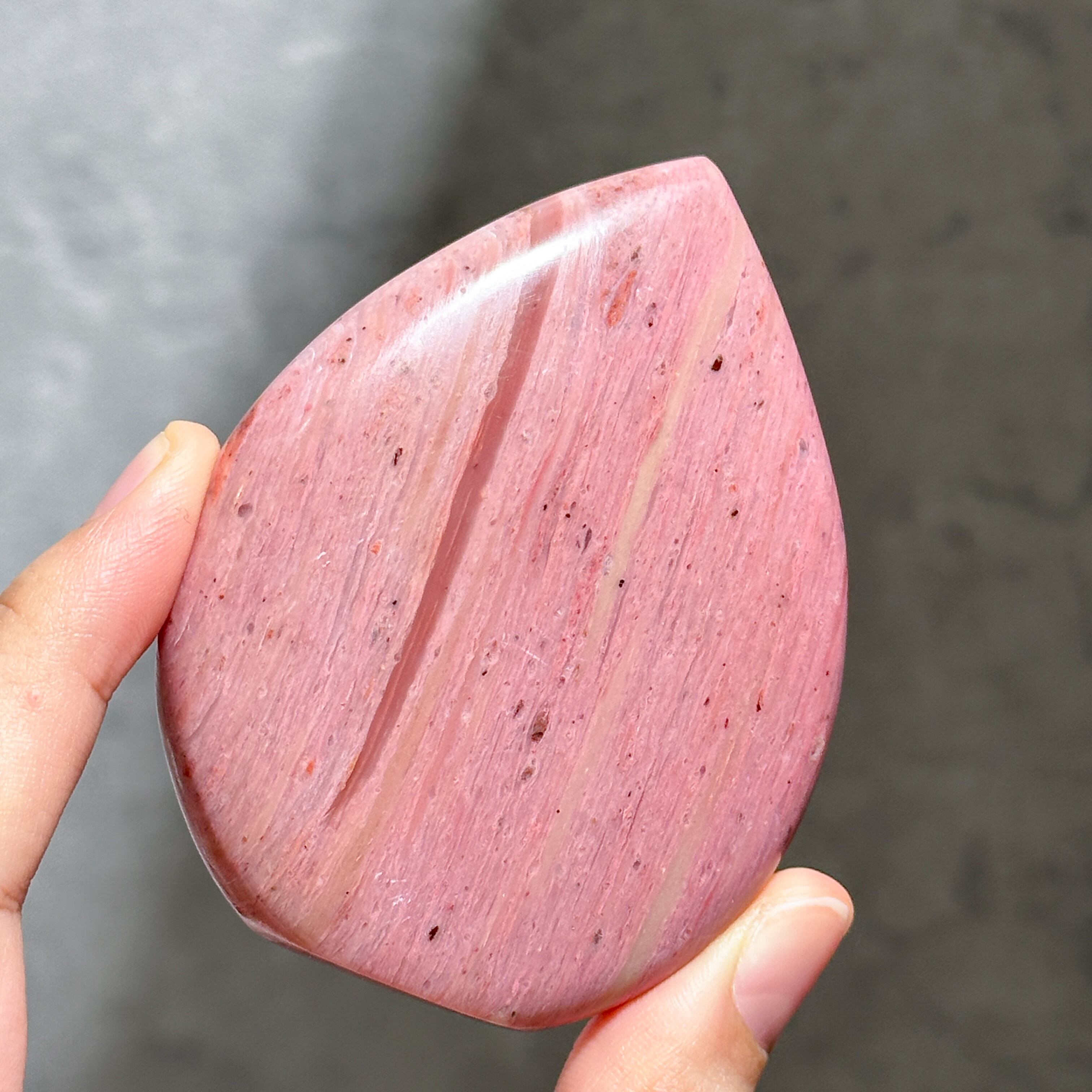 ピンクペトリファイドウッド しずく型31◇Pink Petrified Wood