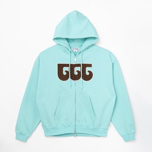 《抽選販売》TTT wave logo hoodie（TURQUOISE）