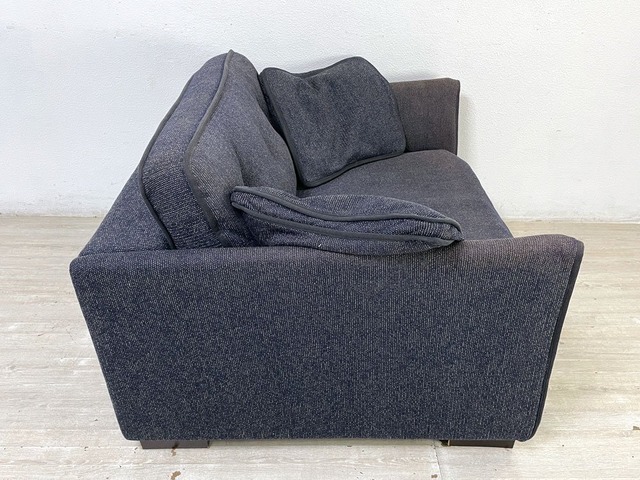 1.5シーターソファ ネイビー ファブリック