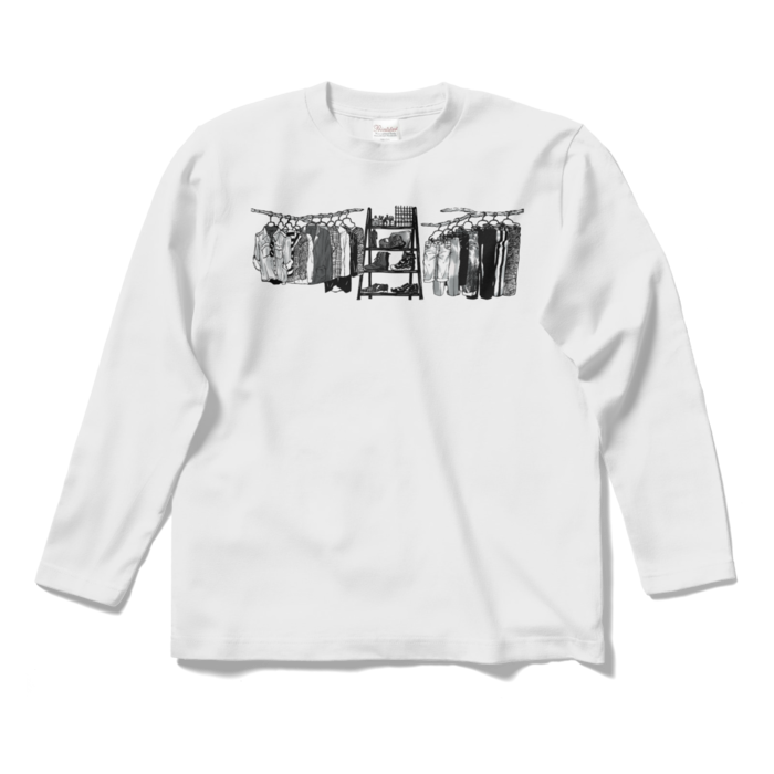 White long sleeved Tshirt 「Cleaning model」 Adolph