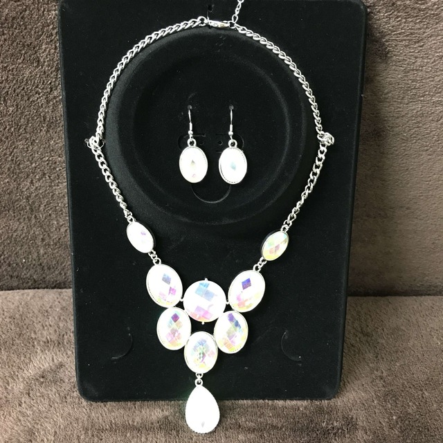 ネックレス&ピアスセット NP0040 オーロラタイプ