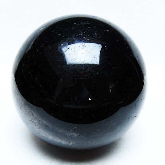 1.7Kg モリオン 丸玉 110mm 黒水晶 丸玉 モリオン スフィア 一点物 151-8593