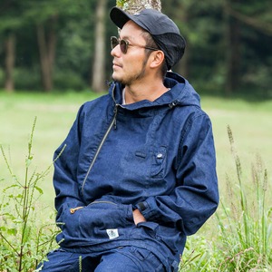 grn outdoor HIASOBI CAMPER JACKET go201q ジャケット ポケット 撥水 難燃 加工 収納 ドリンク アウトドア キャンプ バーベキュー BBQ