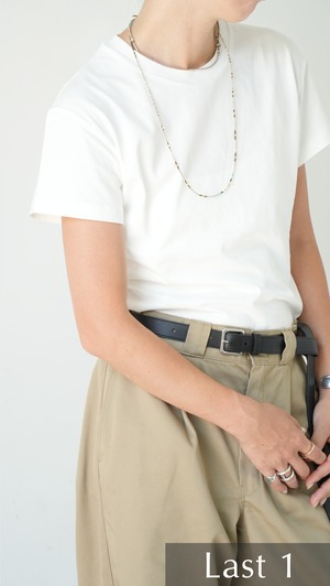 Organic Cotton Tube T-Shirt(White)