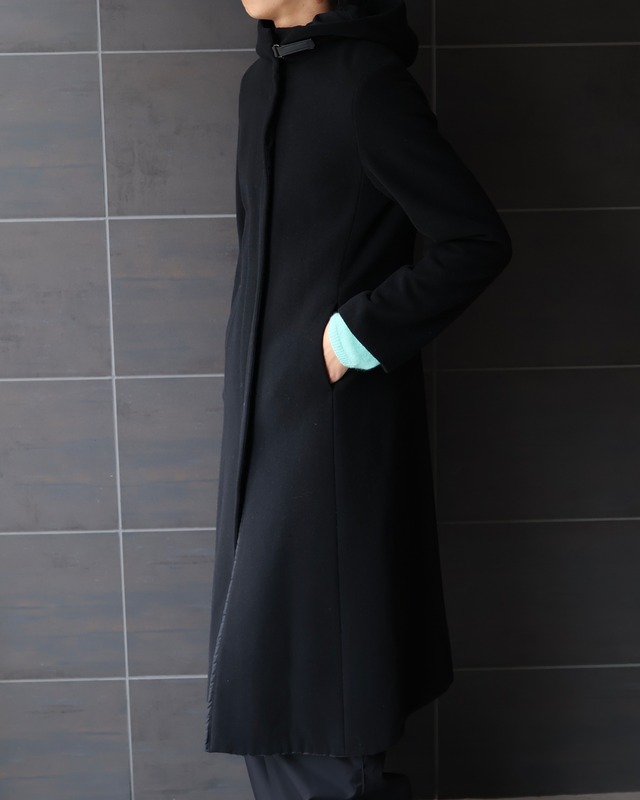 Reversible zip-up hoodie coat
