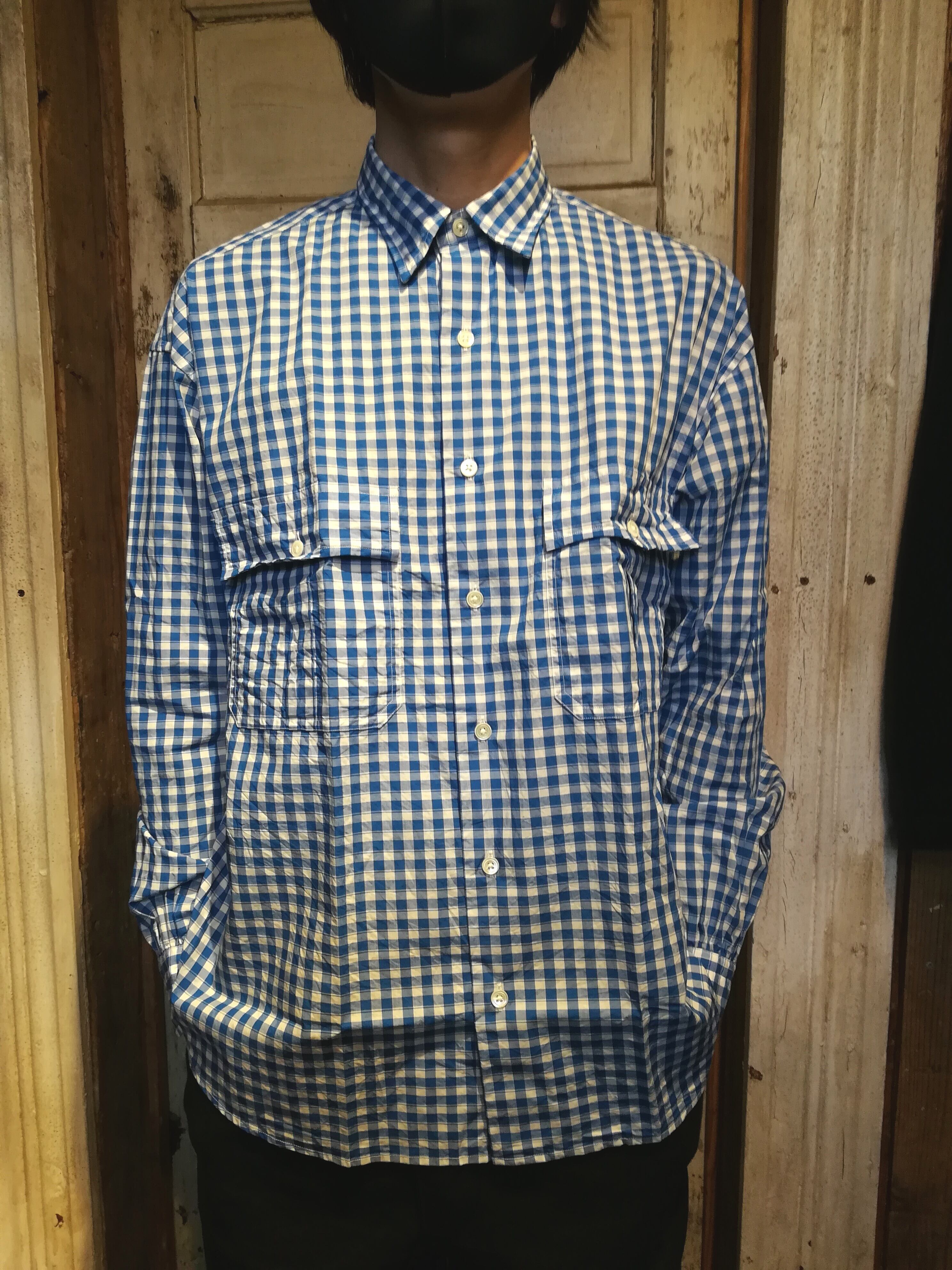 Porter Classic (ポータークラシック) ROLL UP GINGHAM CHECK SHIRT