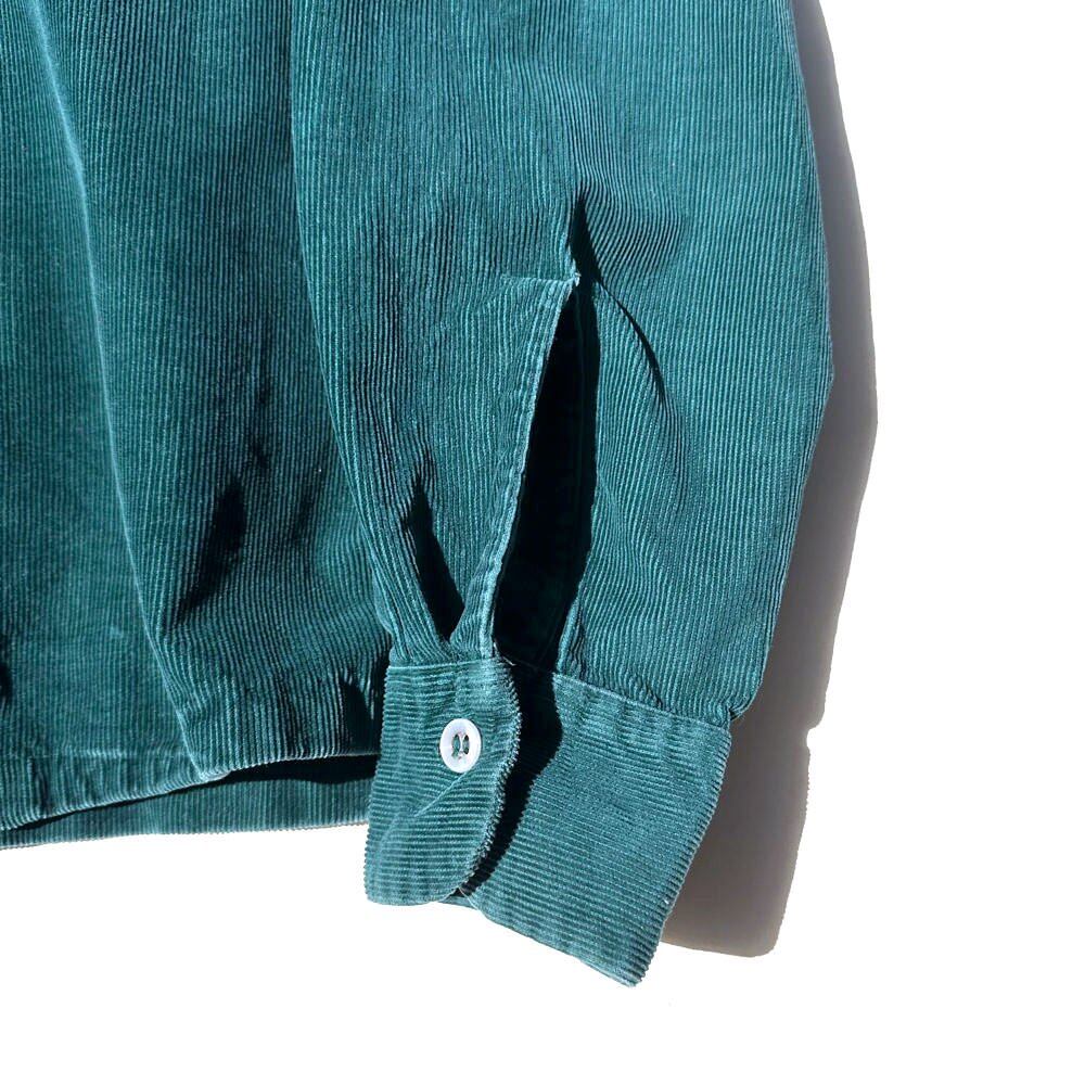 ARROW - Made In USA] Vintage Open Collar Corduroy Shirt [1940s