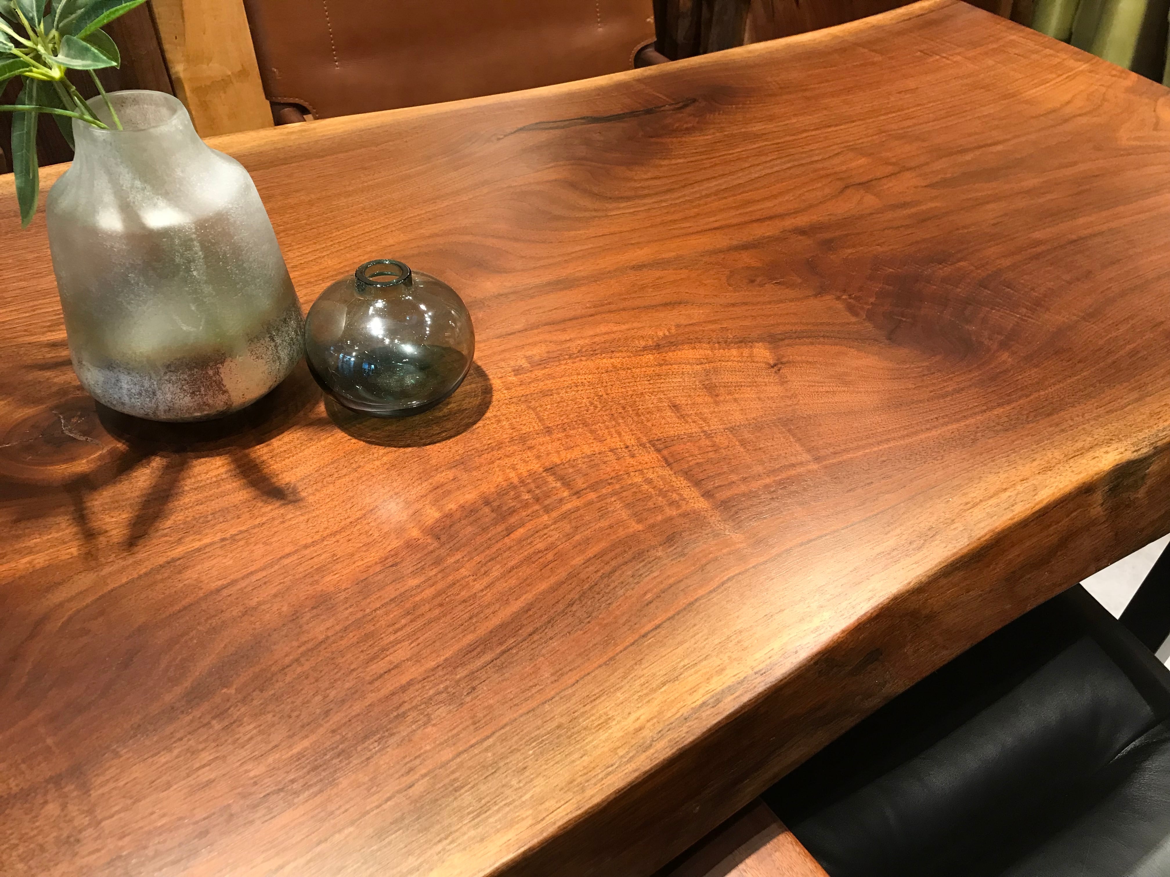 ウォールナット_1940×700-720-770×57_横浜元町店_テーブル天板/一枚板
